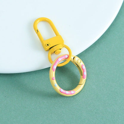 KC06 Donut Spring & Door Buckle Keychain Clasp ( 1 pc )