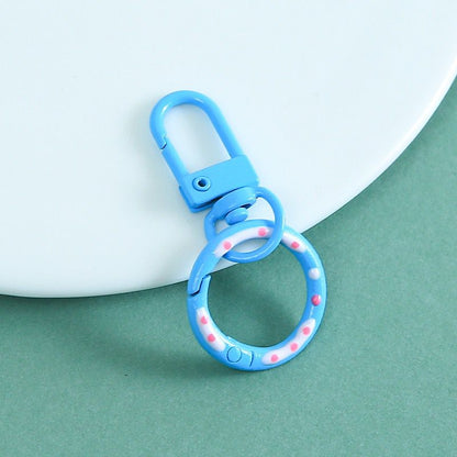 KC06 Donut Spring & Door Buckle Keychain Clasp ( 1 pc )