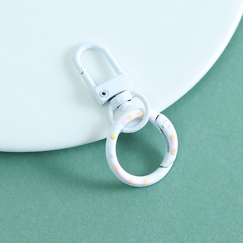 KC06 Donut Spring & Door Buckle Keychain Clasp ( 1 pc )