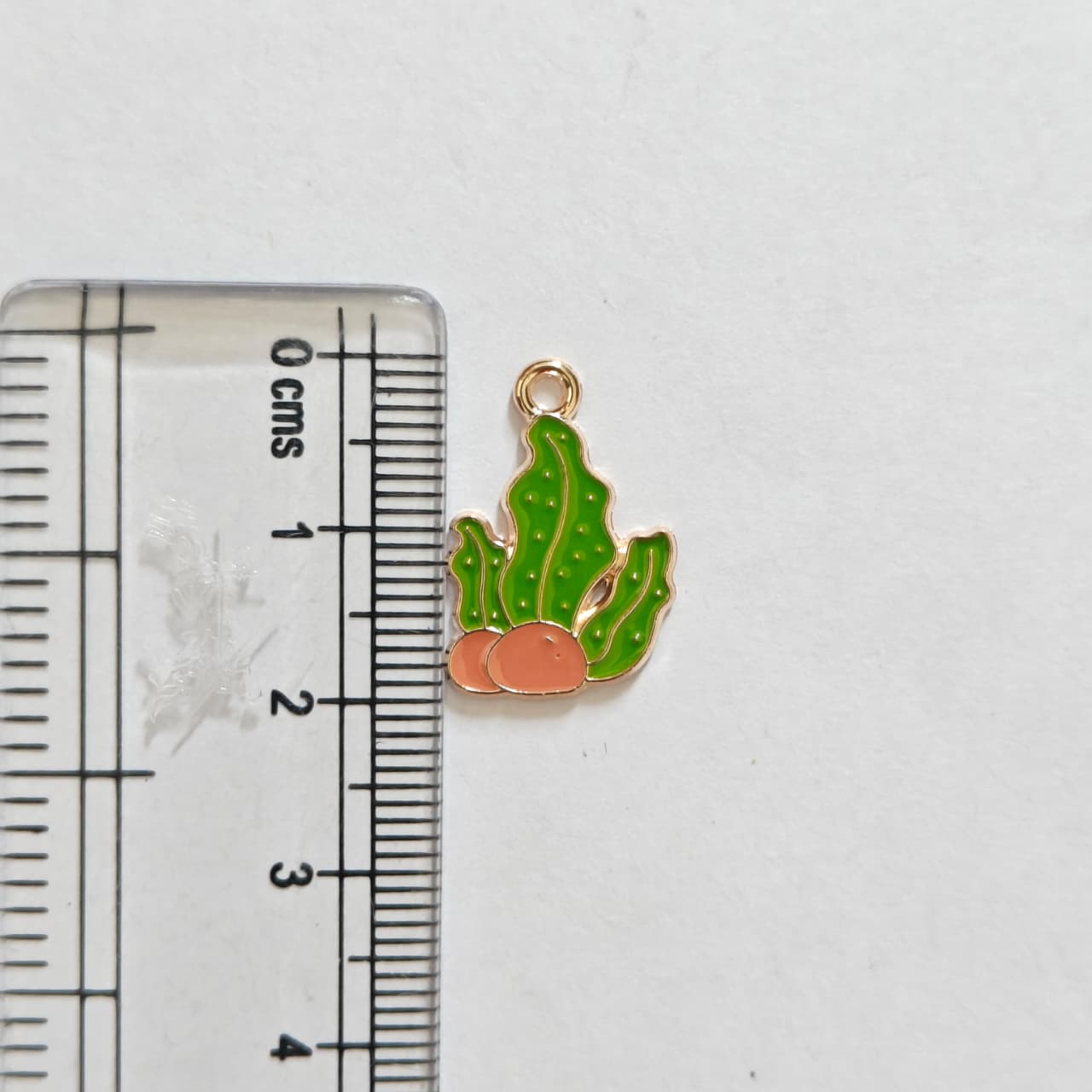 EC01P Green Sea Weed Enamel Charm ( 1 pc ) High Quality Shine