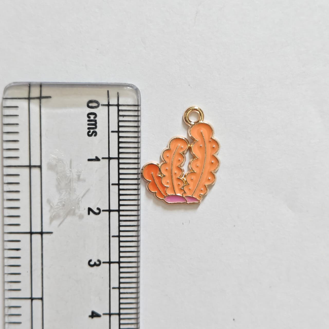 EC01Y Coral Sea Weed Enamel Charm ( 1 pc ) High Quality Shine