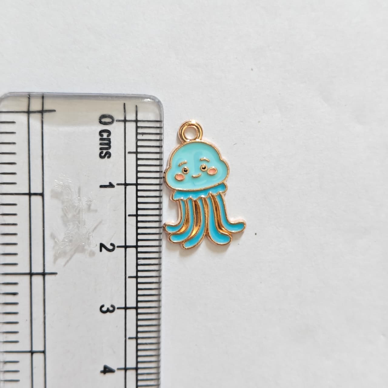 EC01S Sea Jelly Fish Enamel Charm ( 1 pc ) High Quality Shine