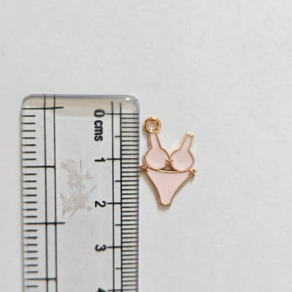 EC01U Beach Bikini  Enamel Charm ( 1 pc ) High Quality Shine