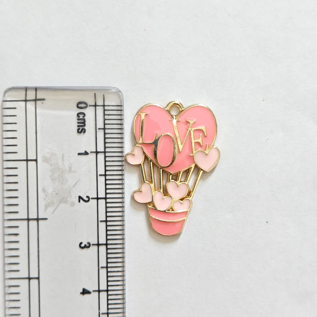 EC01H Love Hot Air Balloon Enamel Charm ( 1 pc ) High Quality Shine