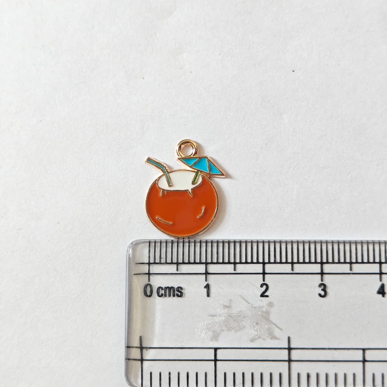 EC01M Sea Coconut  Enamel Charm ( 1 pc ) High Quality Shine