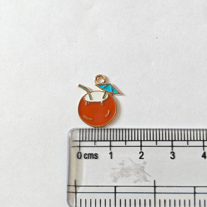 EC01M Sea Coconut  Enamel Charm ( 1 pc ) High Quality Shine