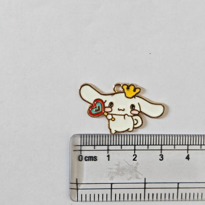 EC01G Kawaii Dog Enamel Charm ( 1 pc ) High Quality Shine