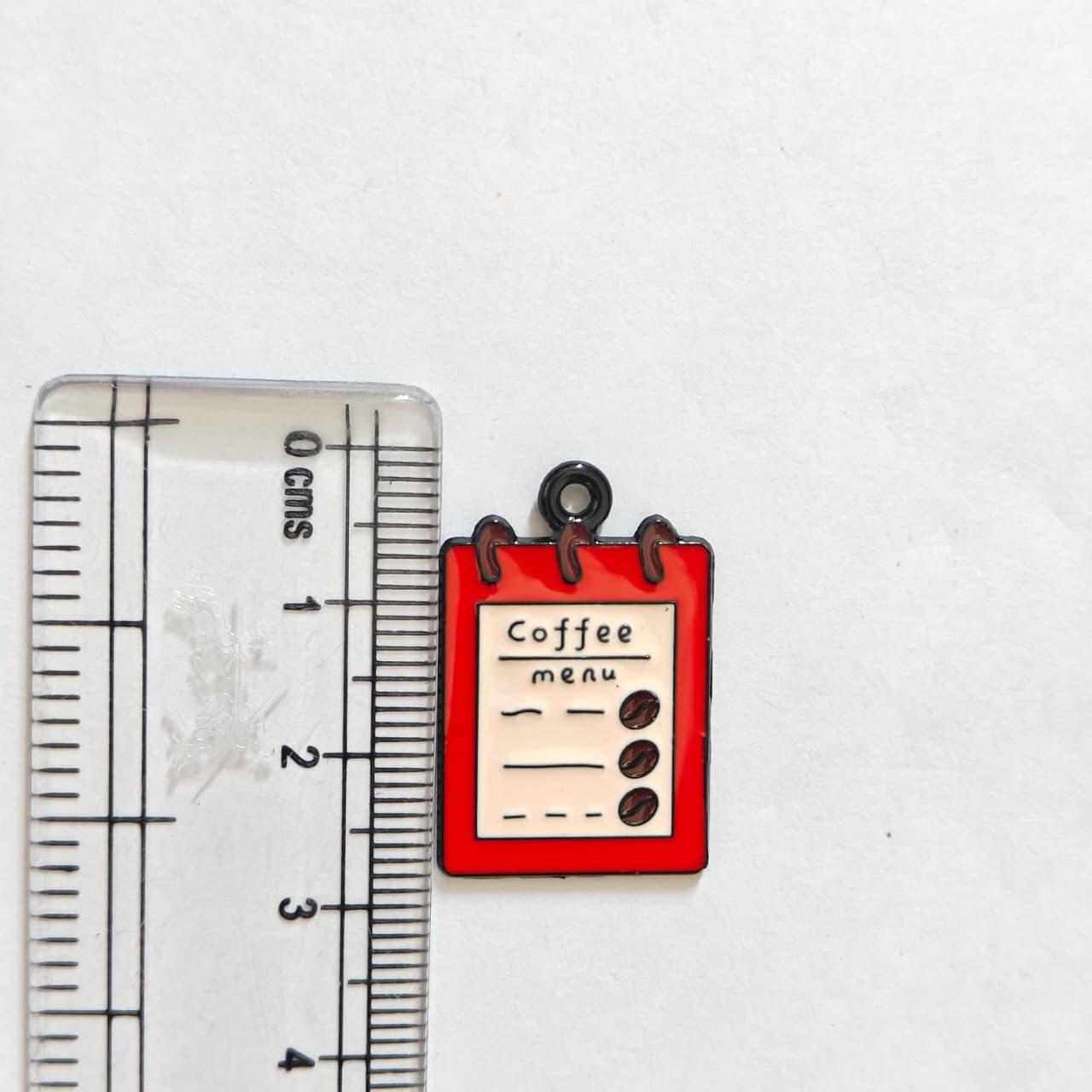 EC01Z Coffee Menu Enamel Charm ( 1 pc ) High Quality Shine