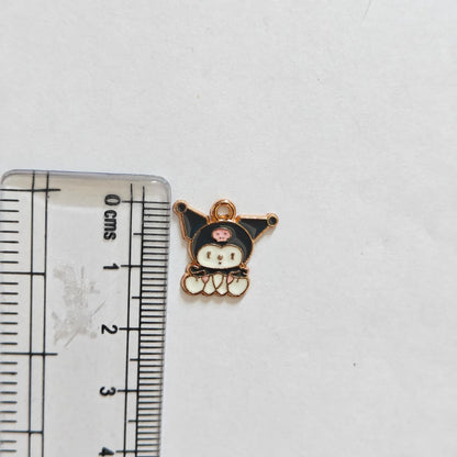 EC01Q Kuromi Enamel Charm ( 1 pc ) High Quality Shine