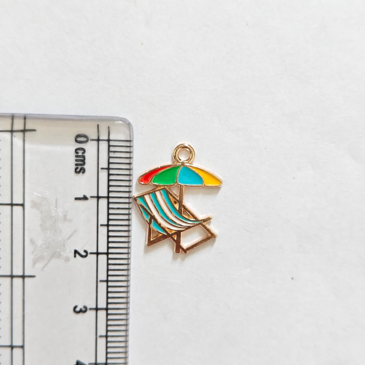 EC02A Beach Chair Enamel Charm ( 1 pc ) High Quality Shine