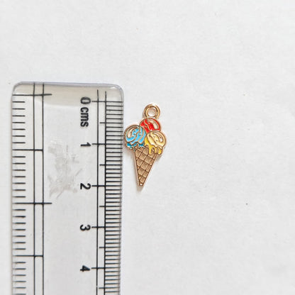 EC02C Ice Cream Enamel Charm ( 1 pc ) High Quality Shine