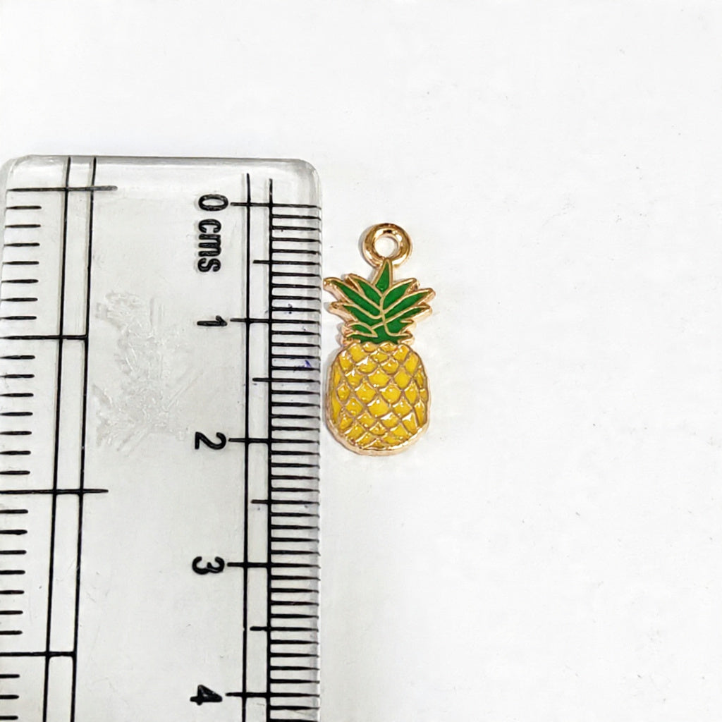 EC03H Pineapple Enamel Charm ( 1 pc ) High Quality Shine
