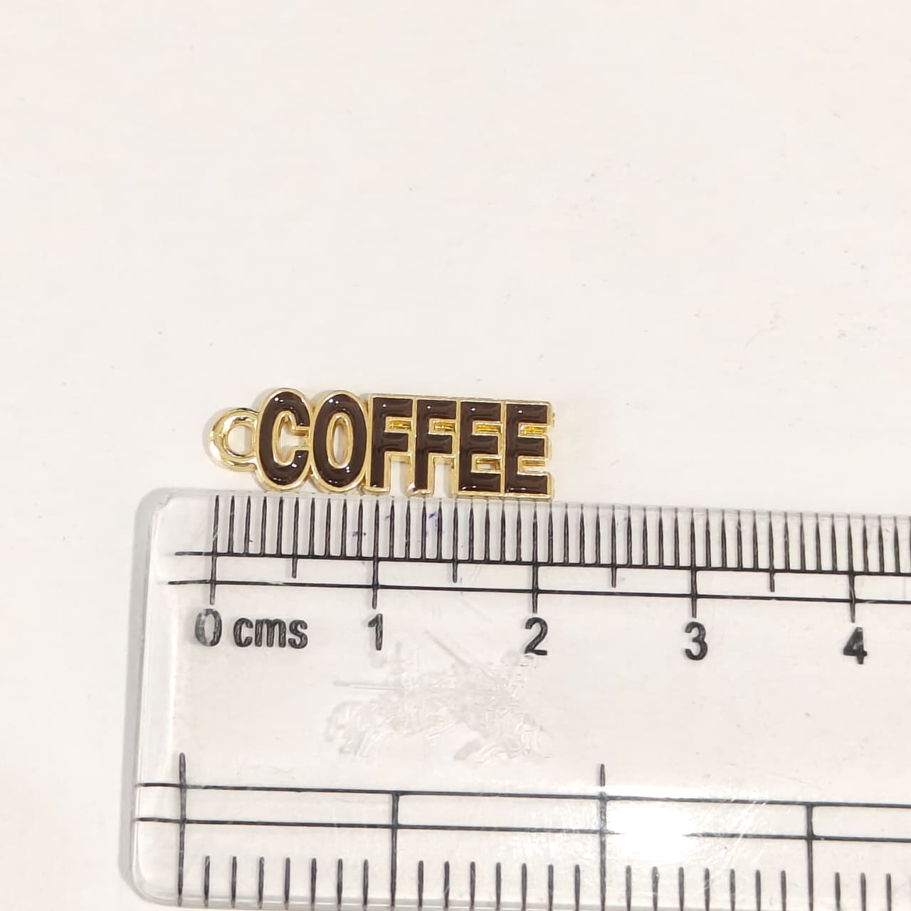 EC03M Coffee Enamel Charm ( 1 pc ) High Quality Shine