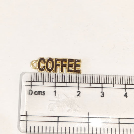 EC03M Coffee Enamel Charm ( 1 pc ) High Quality Shine