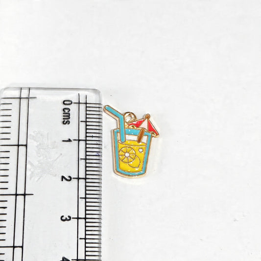 EC03D Summer Drink  Enamel Charm ( 1 pc ) High Quality Shine