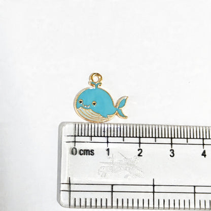 EC02Q Sea Whale Enamel Charm ( 1 pc ) High Quality Shine