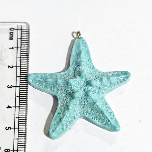 RM01J Blue Starfish Resin Charm ( 1 PC )