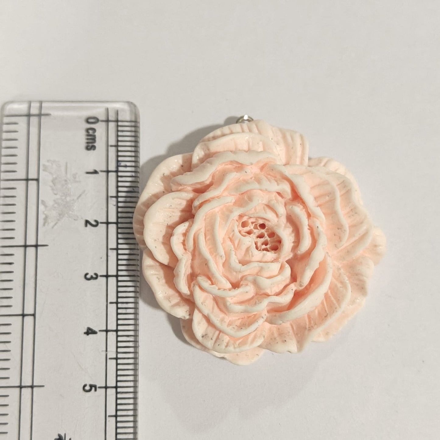 RM03B Soft Peach Rose Resin Charm ( 1 PC )