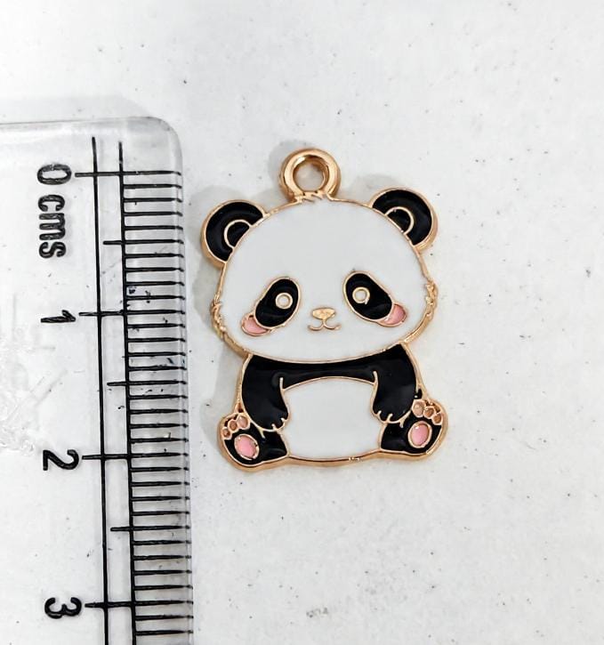 EC04R Panda Enamel Charm ( 1 pc ) High Quality Shine