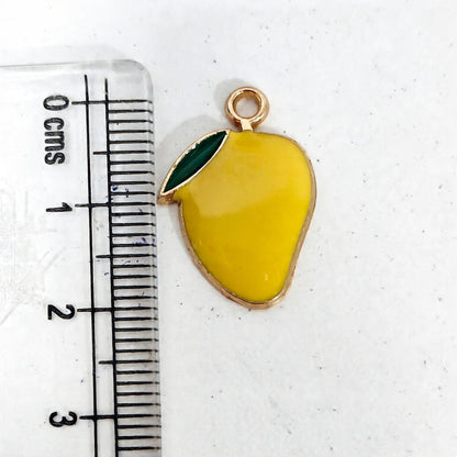 EC03W Mango Enamel Charm ( 1 pc ) High Quality Shine