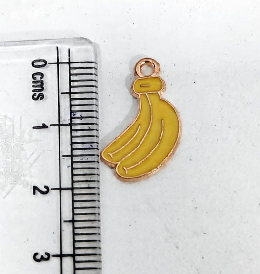 EC04A Banana Enamel Charm ( 1 pc ) High Quality Shine