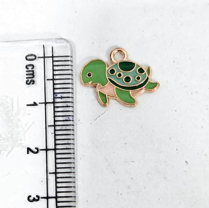 EC03V Turtle Enamel Charm ( 1 pc ) High Quality Shine