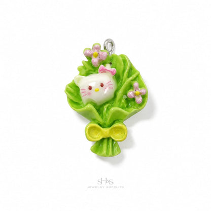 RM03S Hello Kitty Bouquet Resin Charm ( 1 PC )