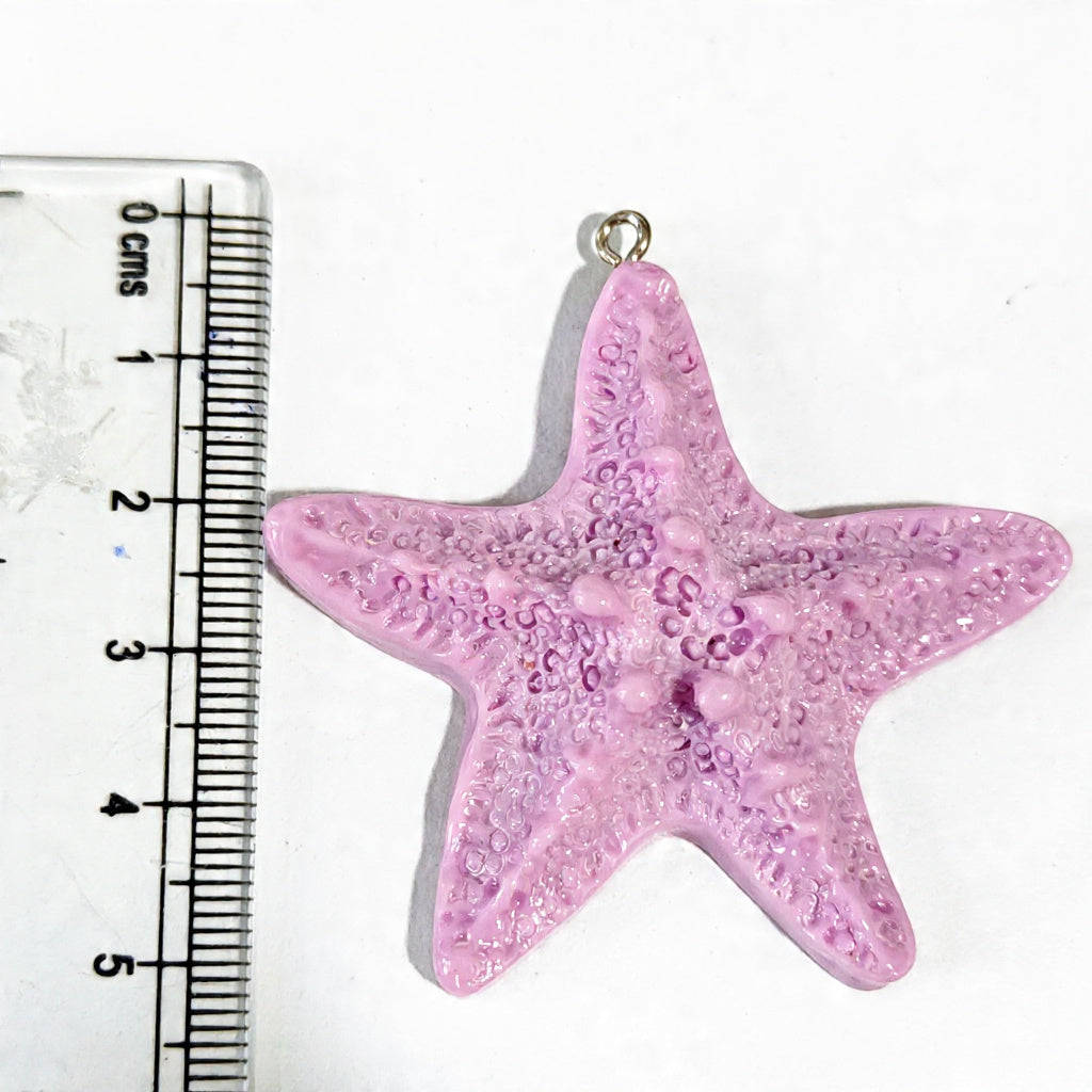 RM04C Purple Starfish Resin Charm ( 1 PC )