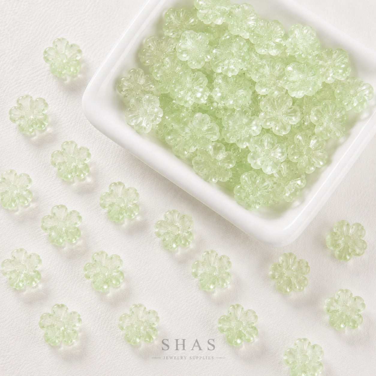 GB19 Flower Glass bead ( 1 pc ) Lampwork Bead