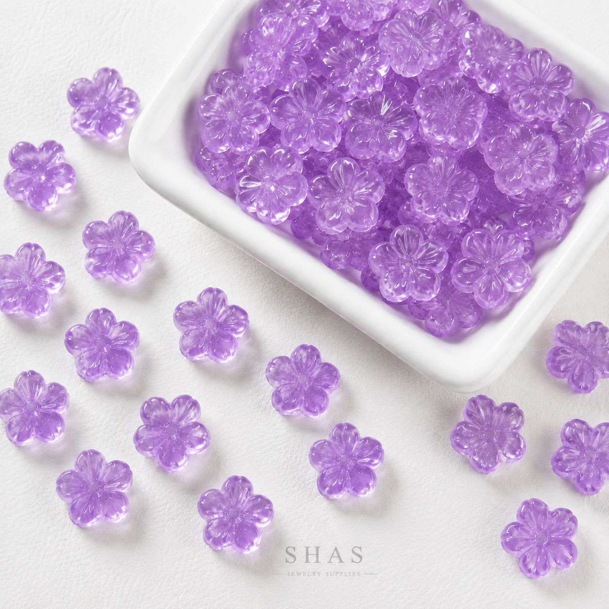 GB19 Flower Glass bead ( 1 pc ) Lampwork Bead