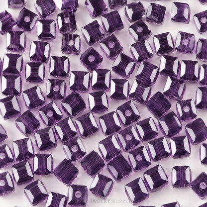 GB23 Cube Crystal Glass Beads ( 1 pc ) Lampwork Bead
