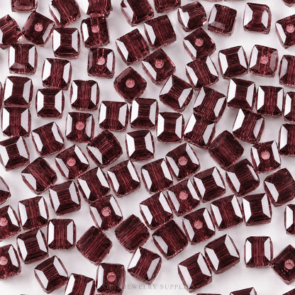 GB23 Cube Crystal Glass Beads ( 1 pc ) Lampwork Bead