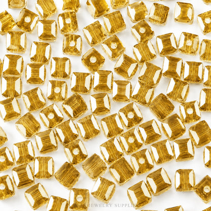 GB23 Cube Crystal Glass Beads ( 1 pc ) Lampwork Bead