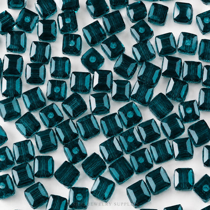 GB23 Cube Crystal Glass Beads ( 1 pc ) Lampwork Bead