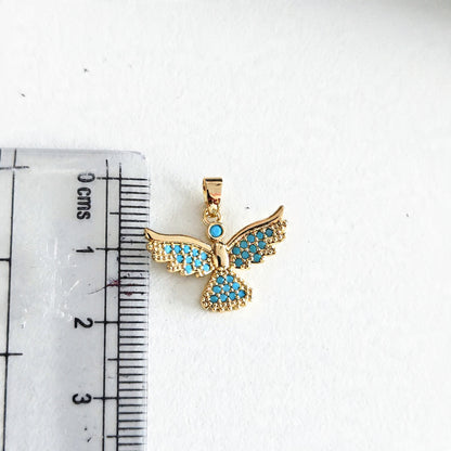 GPC21C Angel Zircon Pendant Charm ( 1 PC ) Premium Plated