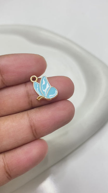 EC 1540 Butterfly enamel charm ( 1 pc )
